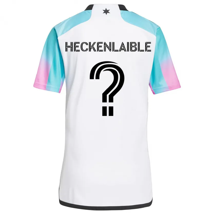 Danxen Men Andrew Heckenlaible #0 White Blue Black Away Jersey 2024/25 T-Shirt