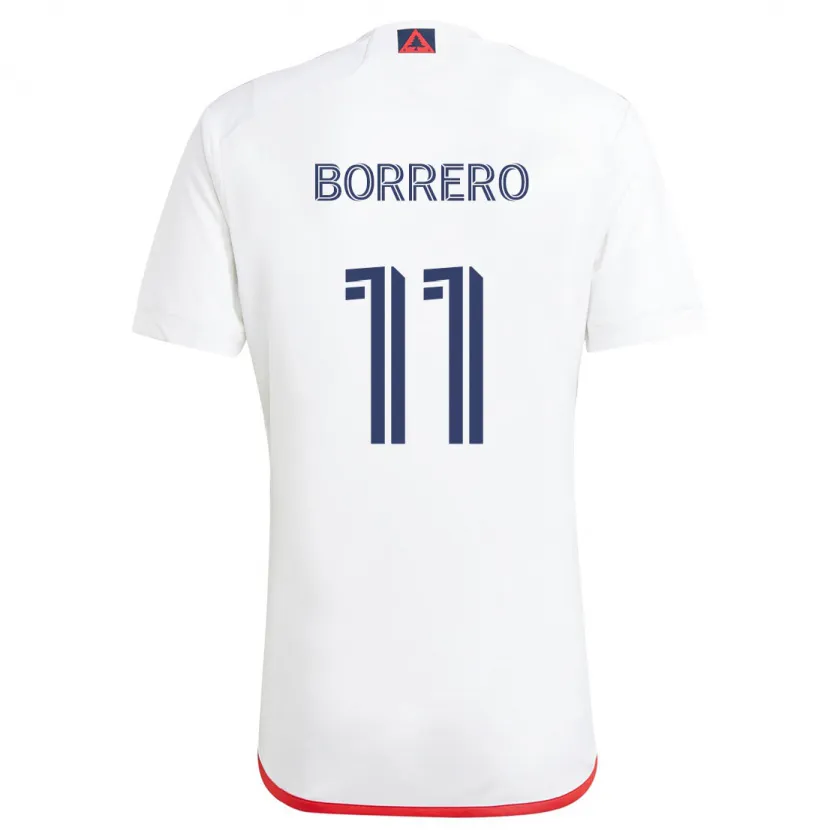 Danxen Men Dylan Borrero #11 White Red Away Jersey 2024/25 T-Shirt