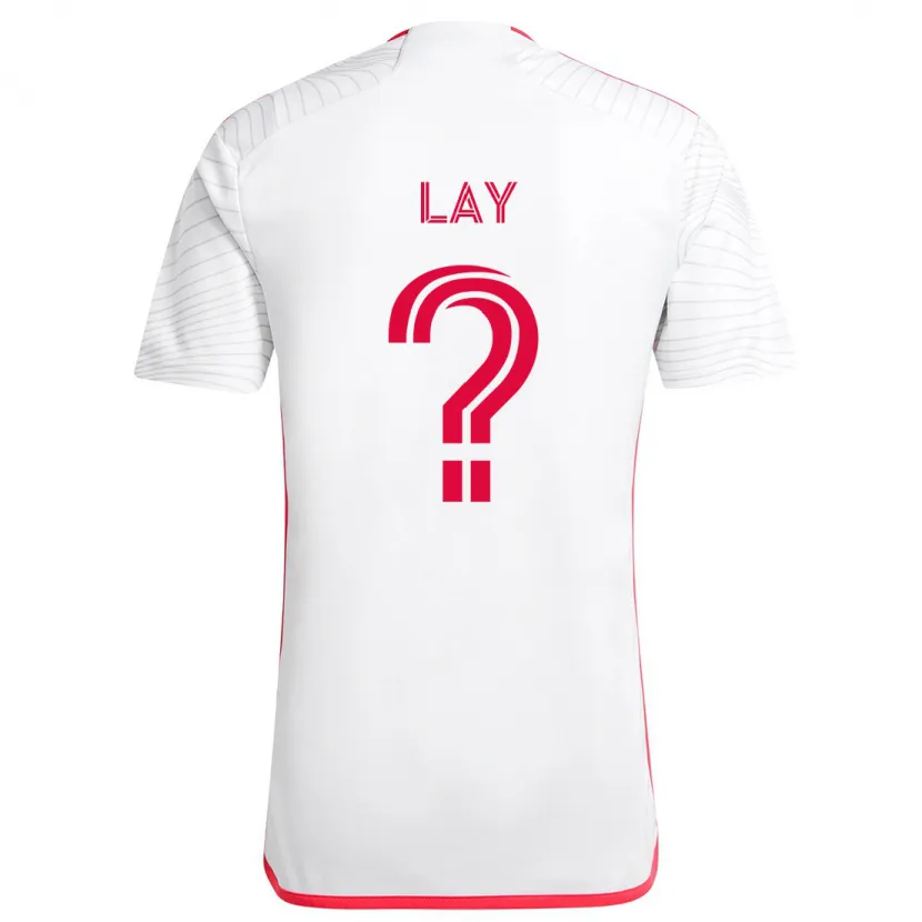 Danxen Men Mikey Lay #0 White Red Away Jersey 2024/25 T-Shirt