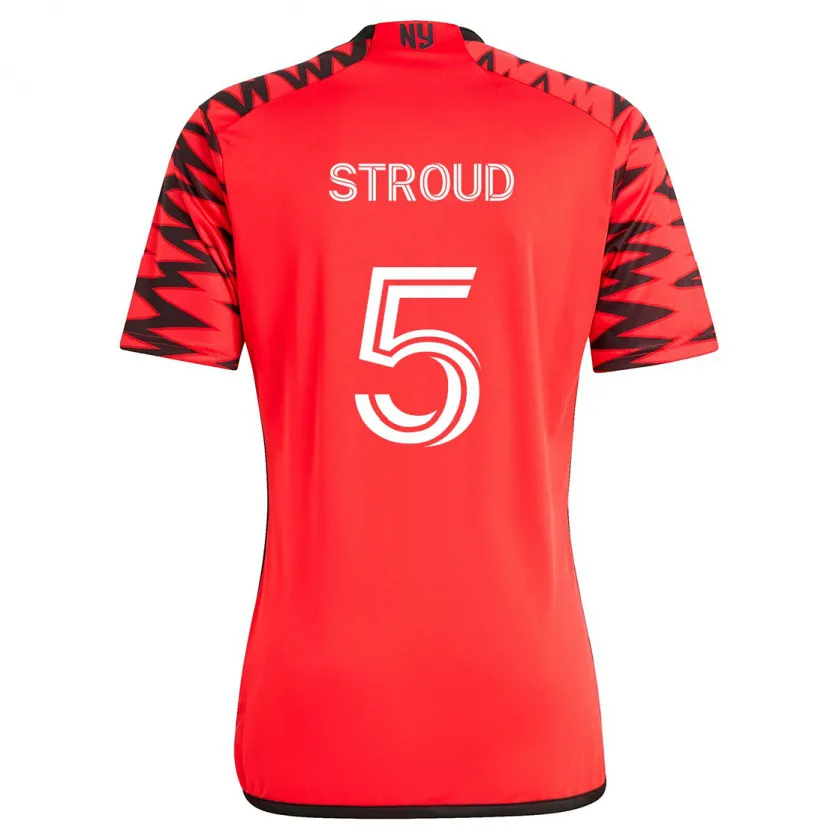 Danxen Men Peter Stroud #5 Red Black White Away Jersey 2024/25 T-Shirt