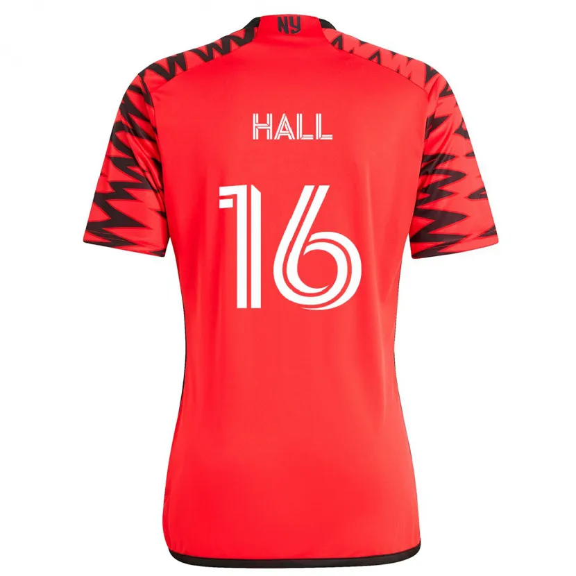 Danxen Men Julian Hall #16 Red Black White Away Jersey 2024/25 T-Shirt