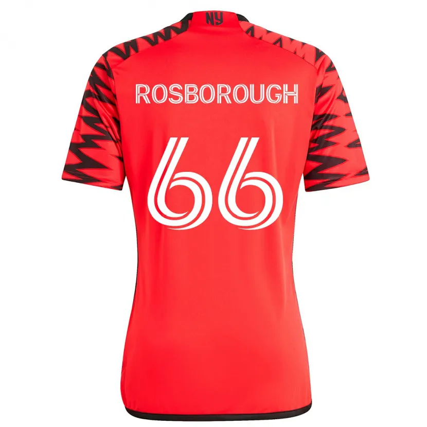 Danxen Men Tanner Rosborough #66 Red Black White Away Jersey 2024/25 T-Shirt