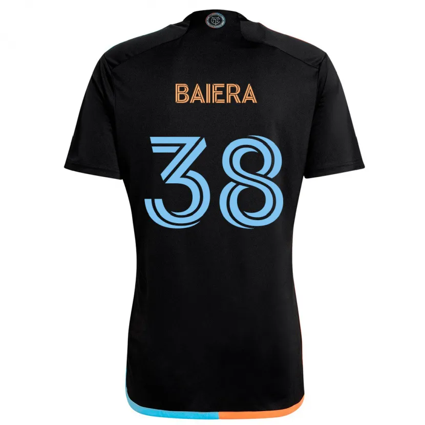 Danxen Men Drew Baiera #38 Black Orange Blue Away Jersey 2024/25 T-Shirt