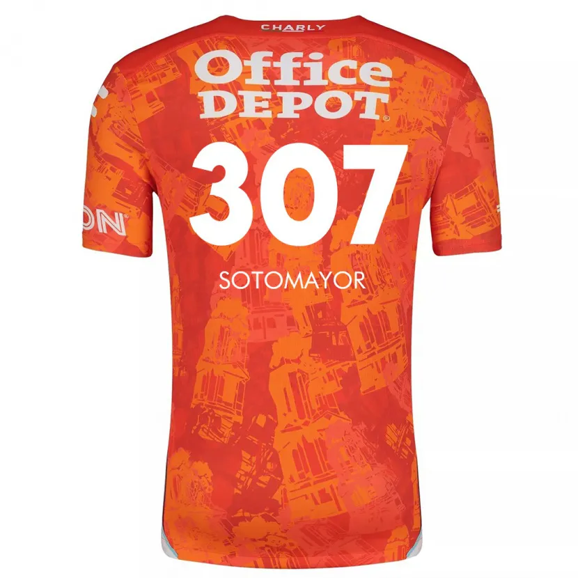 Danxen Men Jacob Sotomayor #307 Orange White Away Jersey 2024/25 T-Shirt