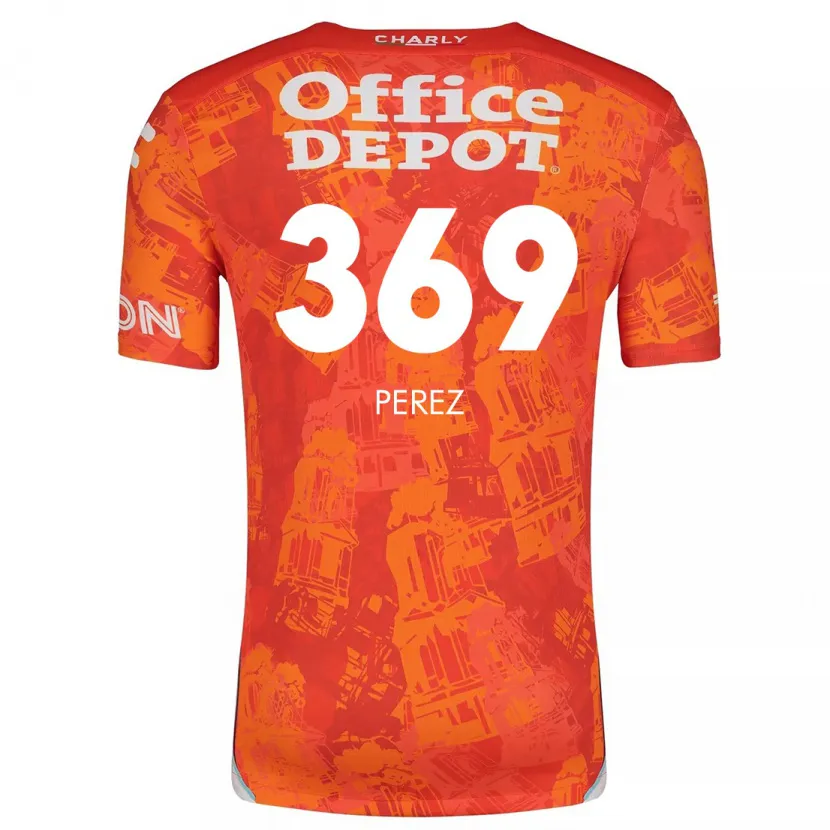 Danxen Men Santiago Pérez #369 Orange White Away Jersey 2024/25 T-Shirt