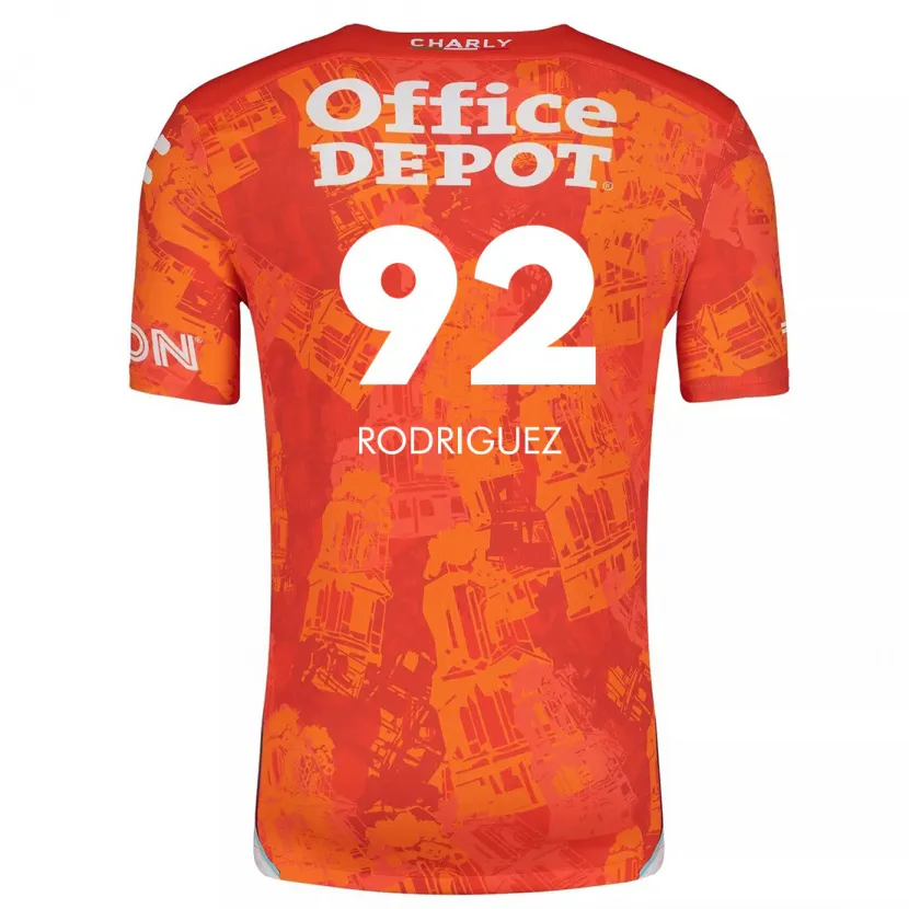 Danxen Men Sergio Rodríguez #92 Orange White Away Jersey 2024/25 T-Shirt