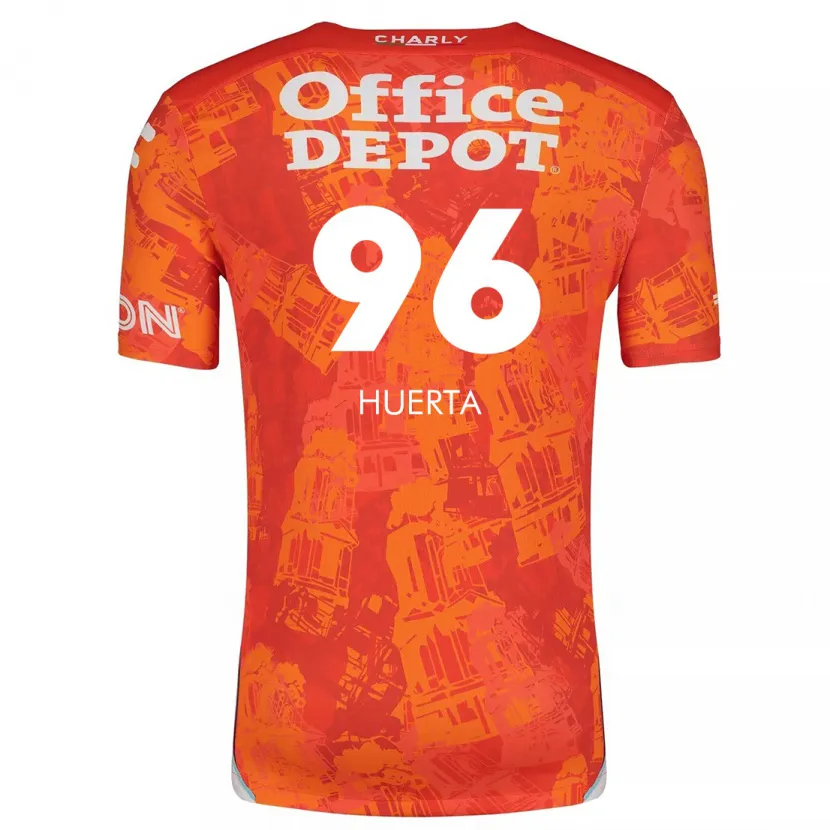 Danxen Men Edwin Huerta #96 Orange White Away Jersey 2024/25 T-Shirt