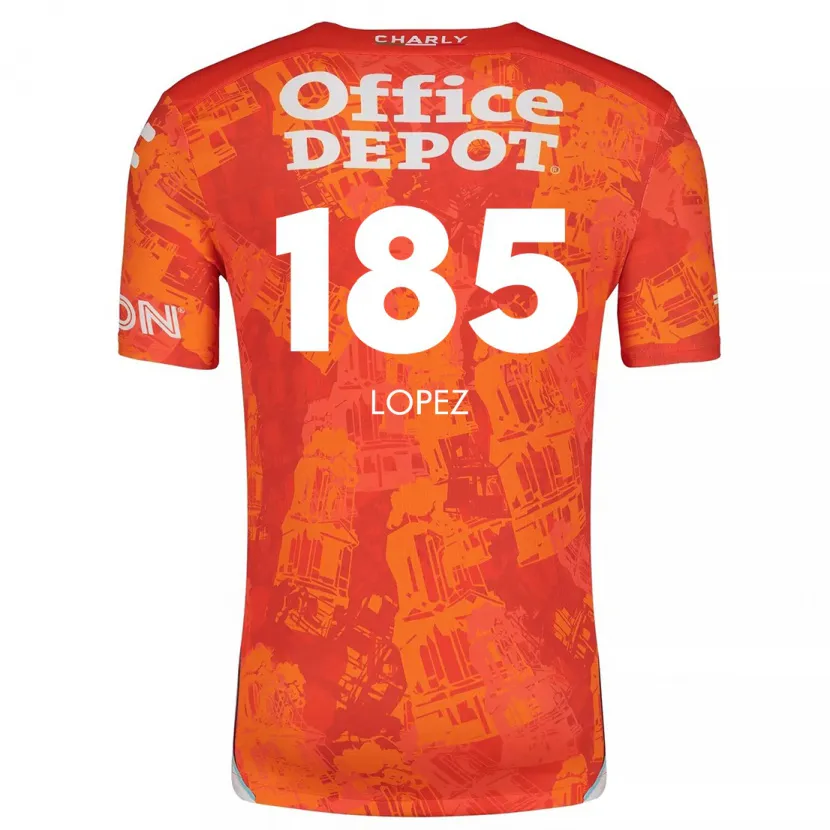 Danxen Men René López #185 Orange White Away Jersey 2024/25 T-Shirt