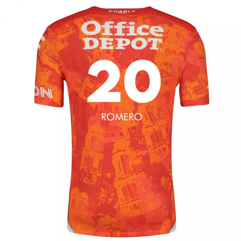 Danxen Men Tamara Romero #20 Orange White Away Jersey 2024/25 T-Shirt