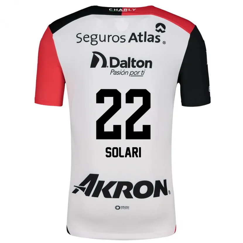 Danxen Men Augusto Solari #22 White Red Black Away Jersey 2024/25 T-Shirt