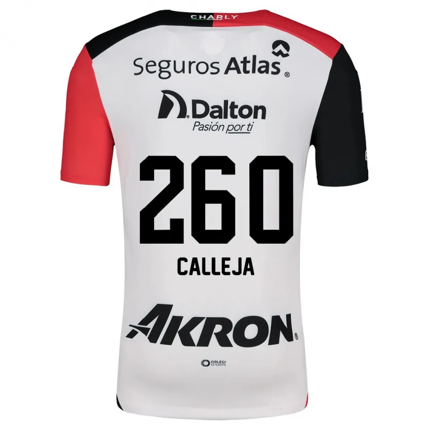 Danxen Men Diego Calleja #260 White Red Black Away Jersey 2024/25 T-Shirt