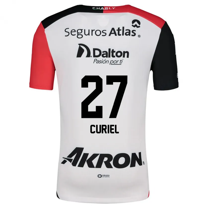 Danxen Men Alexa Curiel #27 White Red Black Away Jersey 2024/25 T-Shirt