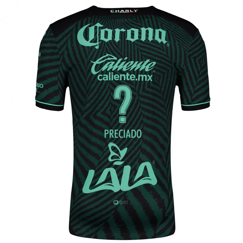 Danxen Men Hárold Preciado #0 Black Green Away Jersey 2024/25 T-Shirt