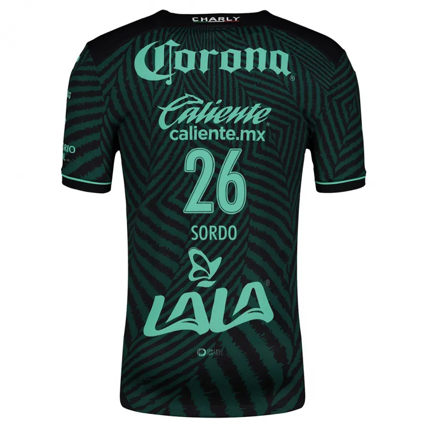 Danxen Men Ramiro Sordo #26 Black Green Away Jersey 2024/25 T-Shirt