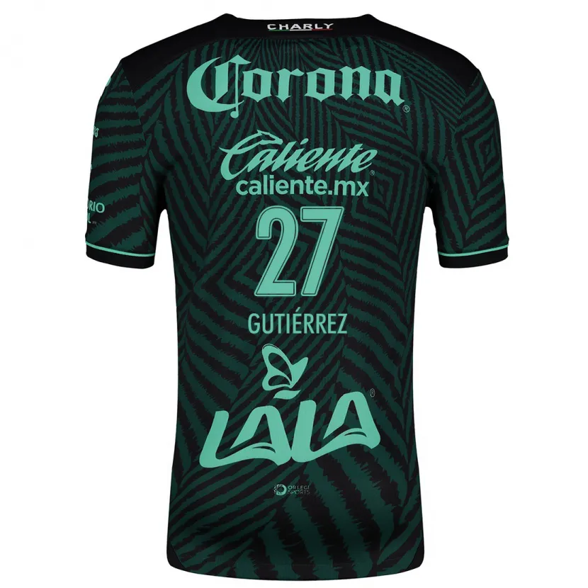 Danxen Men Luis Gutiérrez #27 Black Green Away Jersey 2024/25 T-Shirt