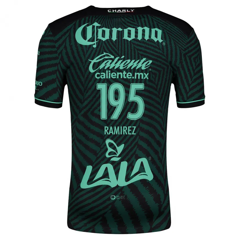 Danxen Men Jesús Ramírez #195 Black Green Away Jersey 2024/25 T-Shirt