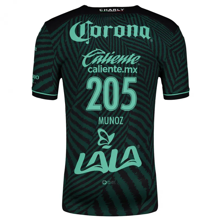 Danxen Men Guillermo Muñoz #205 Black Green Away Jersey 2024/25 T-Shirt