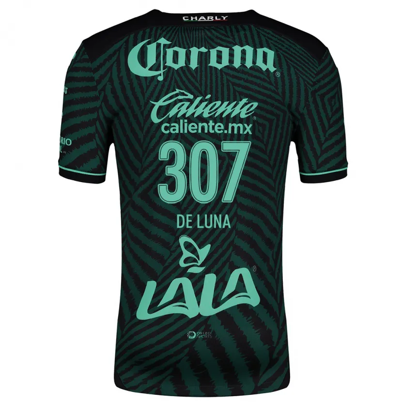 Danxen Men Eduardo De Luna #307 Black Green Away Jersey 2024/25 T-Shirt