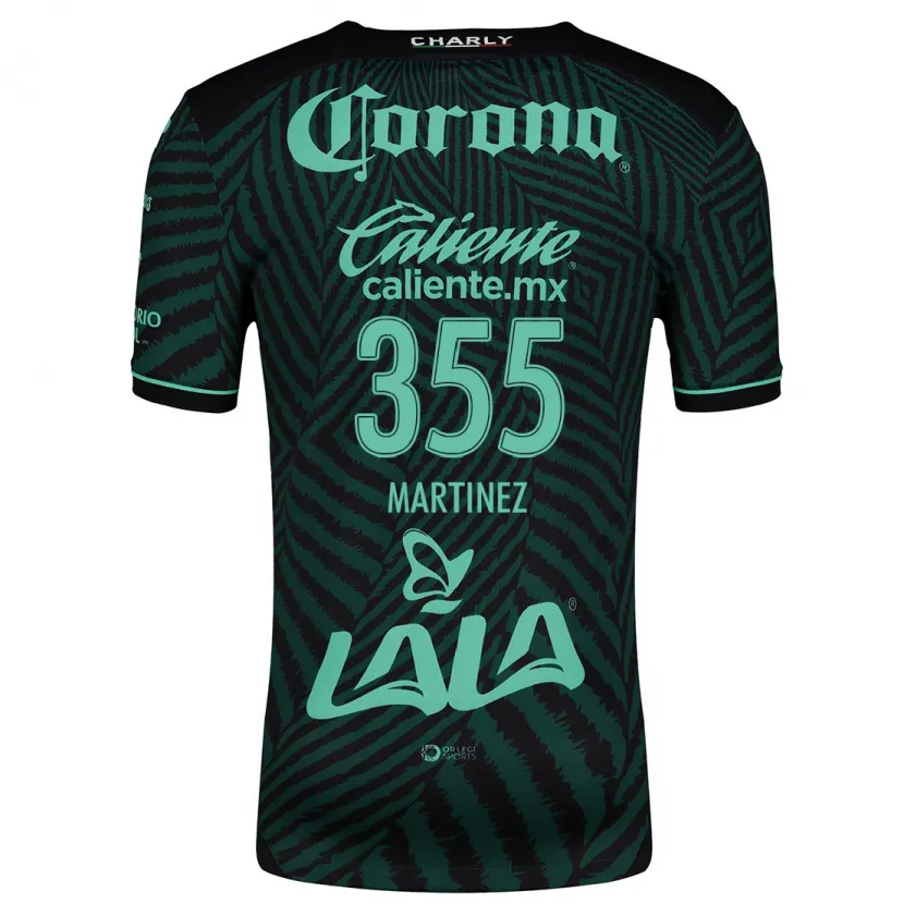 Danxen Men Leonardo Martinez #355 Black Green Away Jersey 2024/25 T-Shirt