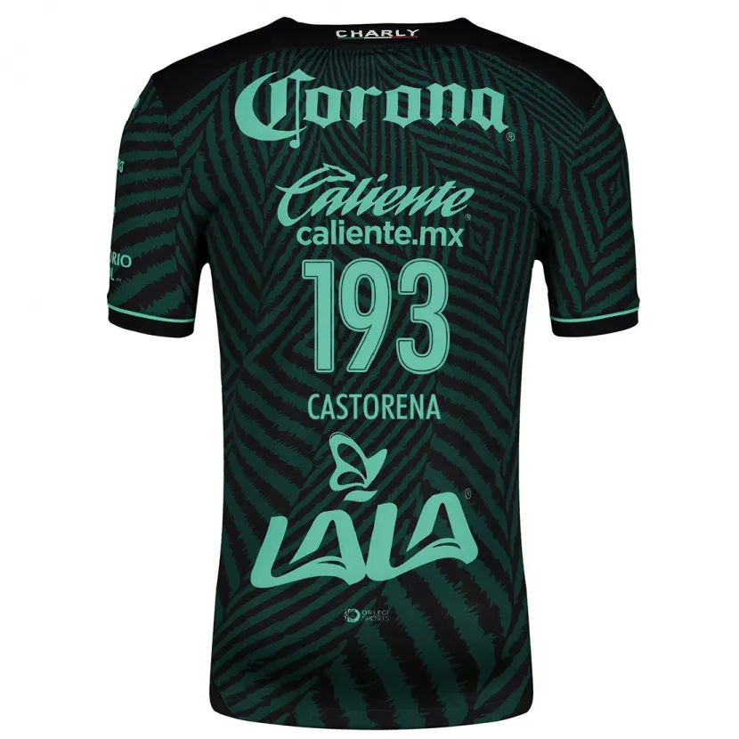 Danxen Men Damián Castorena #193 Black Green Away Jersey 2024/25 T-Shirt