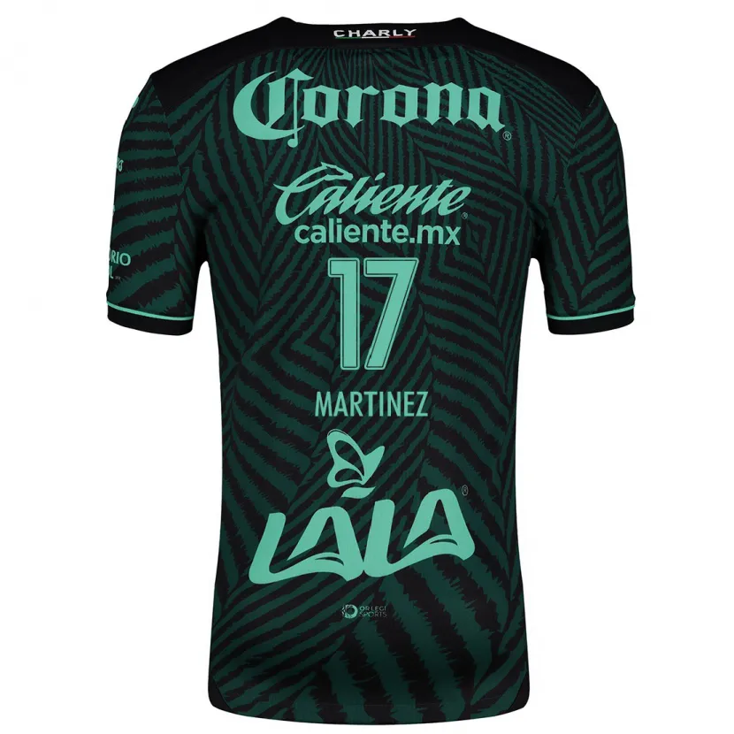 Danxen Men Marianne Martínez #17 Black Green Away Jersey 2024/25 T-Shirt