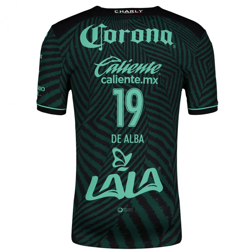 Danxen Men Luisa De Alba #19 Black Green Away Jersey 2024/25 T-Shirt