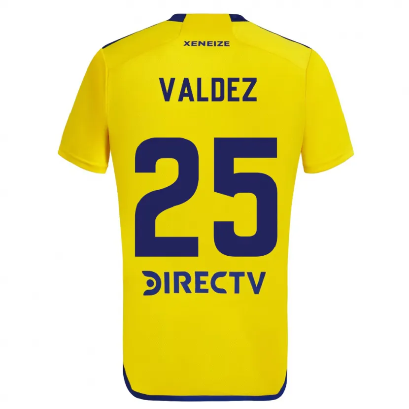 Danxen Men Bruno Valdez #25 Yellow Blue Away Jersey 2024/25 T-Shirt