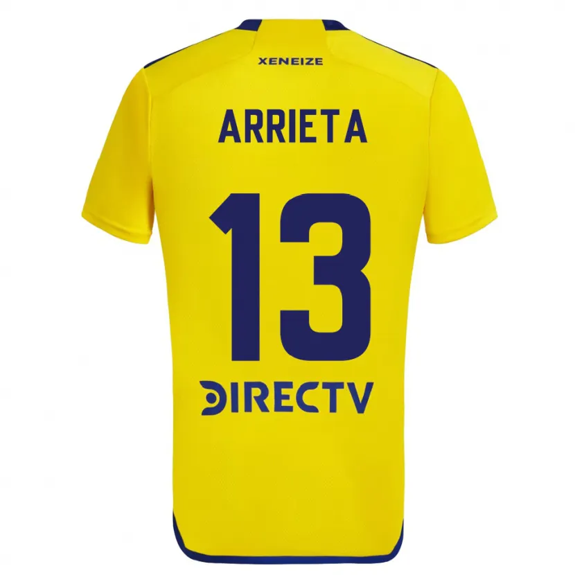 Danxen Men Thomás Arrieta #13 Yellow Blue Away Jersey 2024/25 T-Shirt