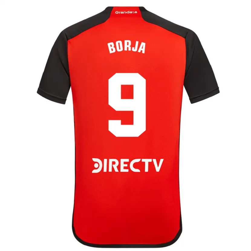 Danxen Men Miguel Borja #9 Red Black White Away Jersey 2024/25 T-Shirt