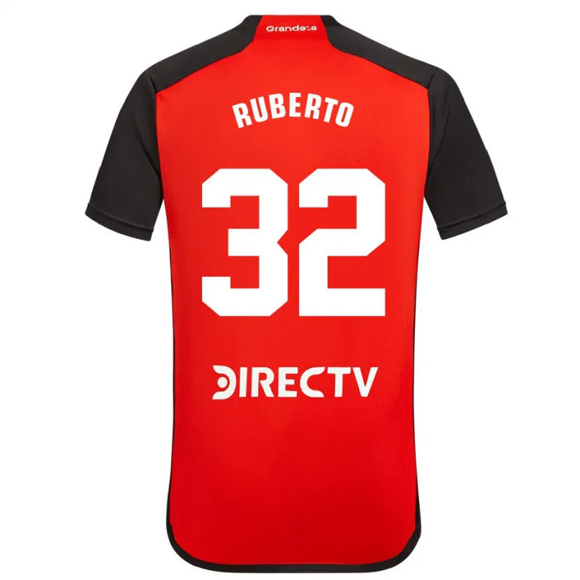 Danxen Men Agustín Ruberto #32 Red Black White Away Jersey 2024/25 T-Shirt