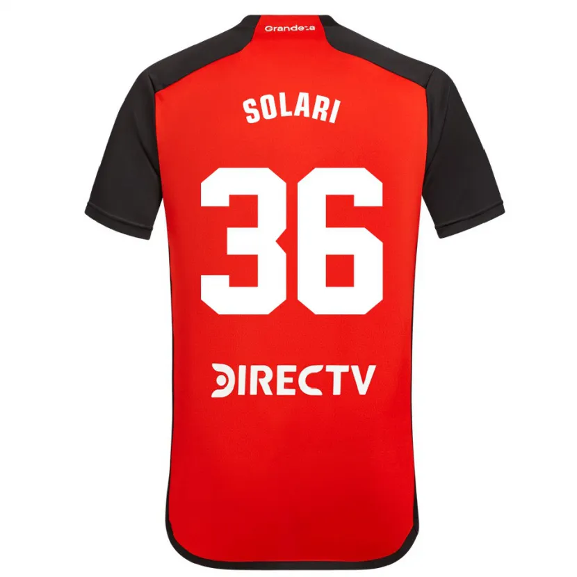 Danxen Men Pablo Solari #36 Red Black White Away Jersey 2024/25 T-Shirt