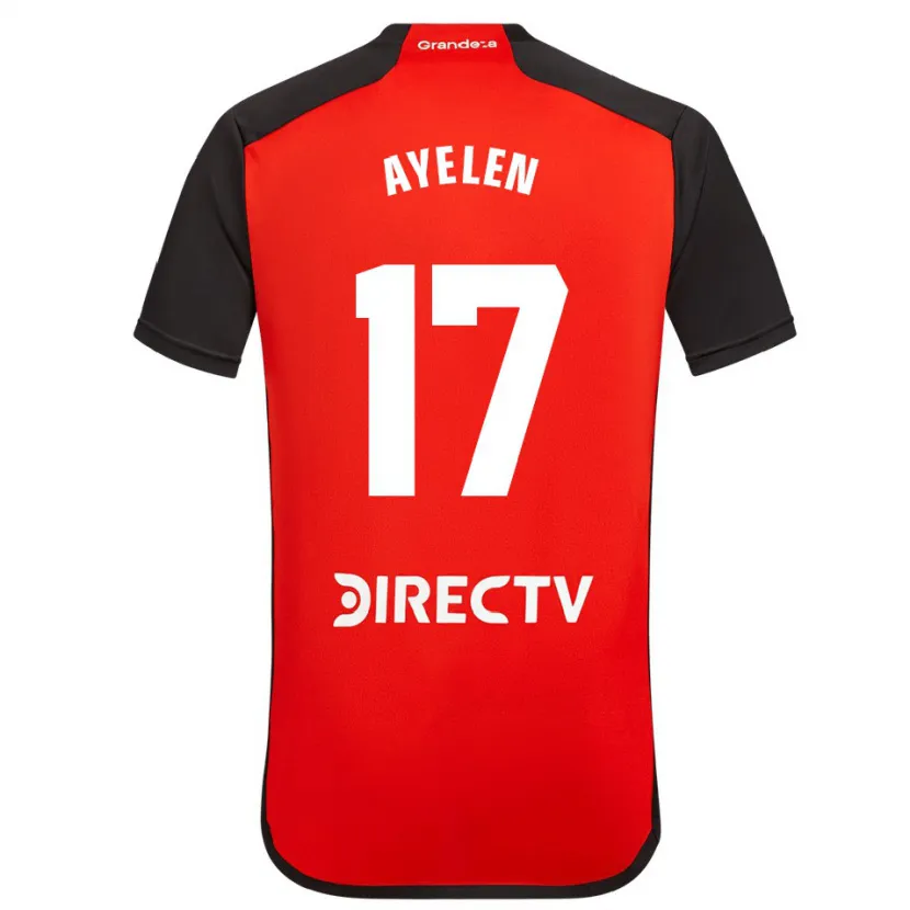 Danxen Men Stephanie Ayelén Melgarejo #17 Red Black White Away Jersey 2024/25 T-Shirt