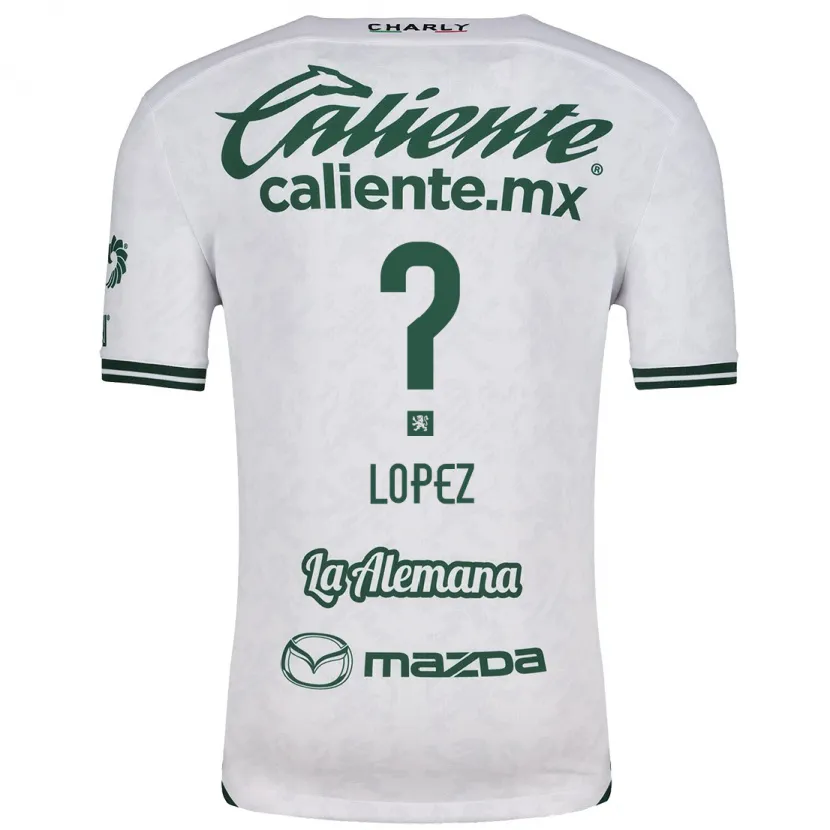 Danxen Men Nicolás López #0 White Green Away Jersey 2024/25 T-Shirt