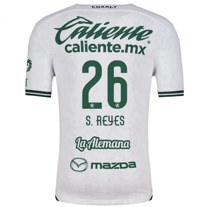 Danxen Men Salvador Reyes #26 White Green Away Jersey 2024/25 T-Shirt