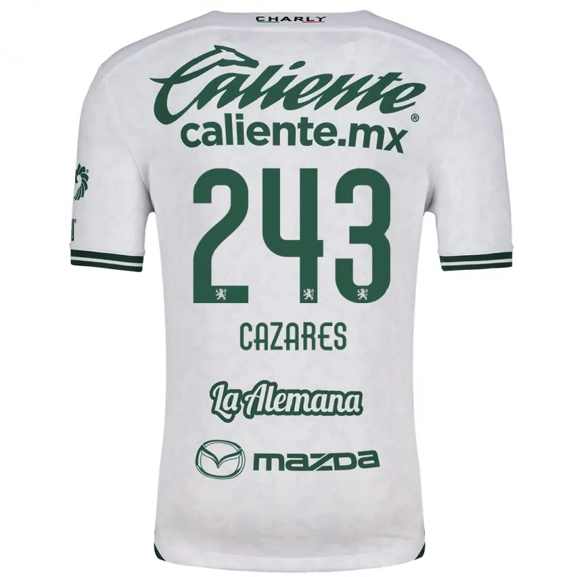 Danxen Men Juan Cázares #243 White Green Away Jersey 2024/25 T-Shirt