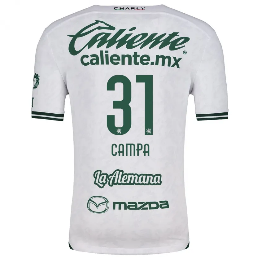 Danxen Men Marlyn Campa #31 White Green Away Jersey 2024/25 T-Shirt