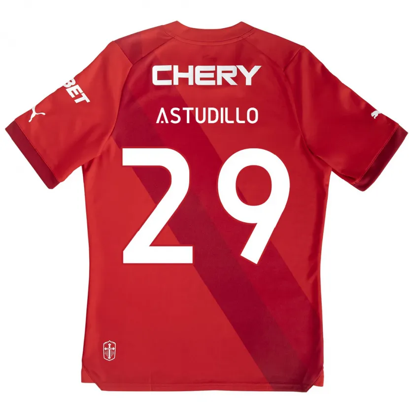 Danxen Men Aaron Astudillo #29 Red White Away Jersey 2024/25 T-Shirt