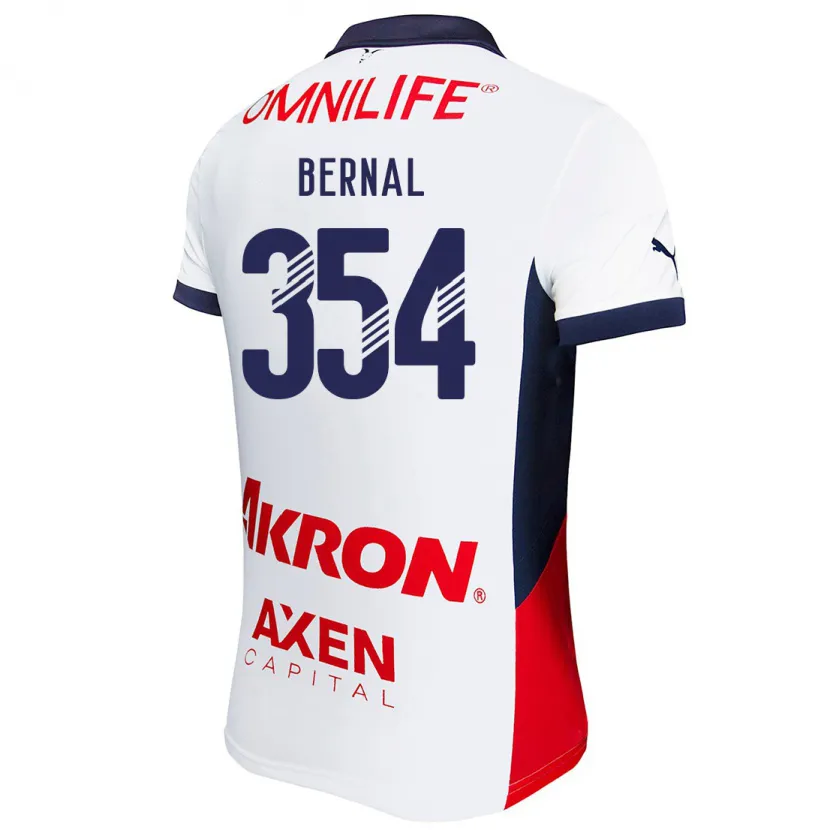 Danxen Men Carlos Bernal #354 White Red Blue Away Jersey 2024/25 T-Shirt