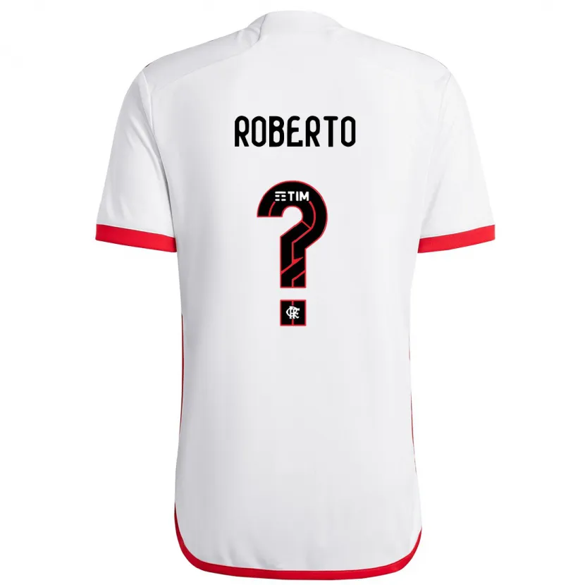 Danxen Men Ryan Roberto #0 White Red Away Jersey 2024/25 T-Shirt