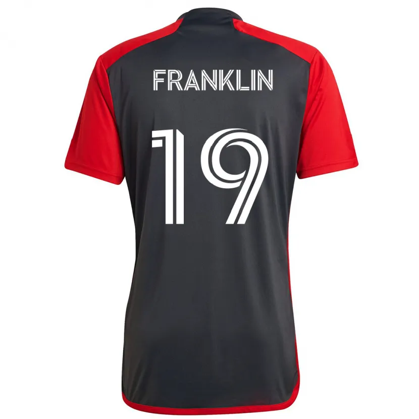 Danxen Women Kobe Franklin #19 Grayn Red Home Jersey 2024/25 T-Shirt