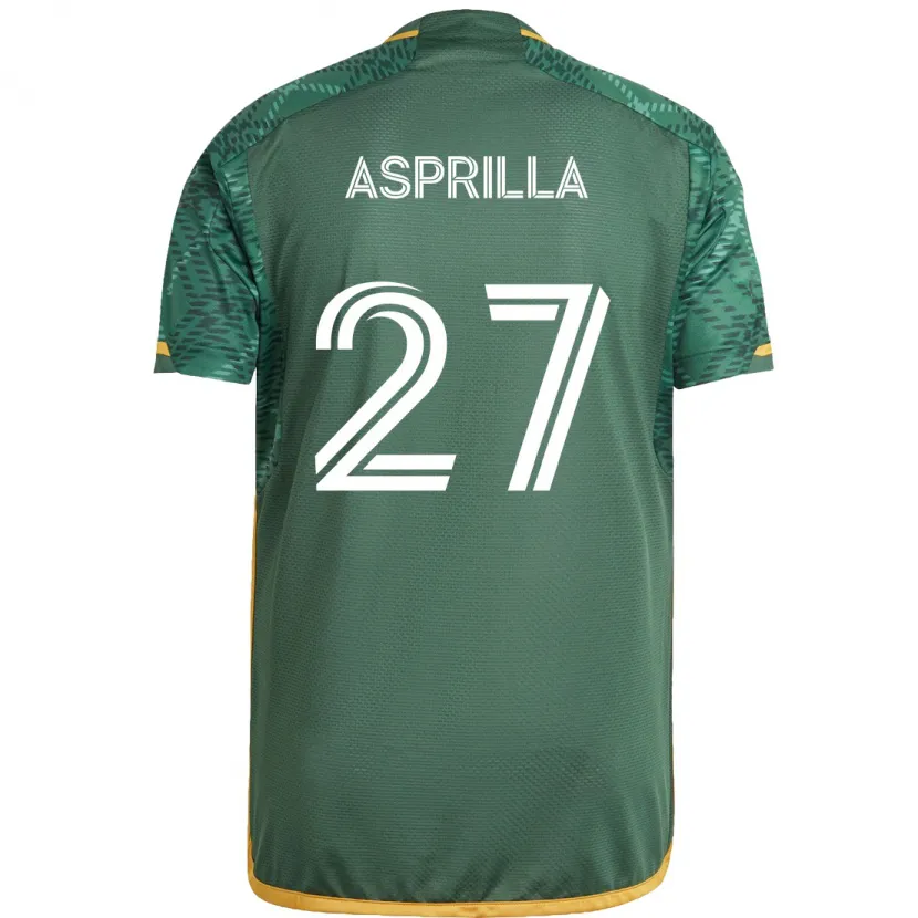 Danxen Women Dairon Asprilla #27 Green Orange Home Jersey 2024/25 T-Shirt