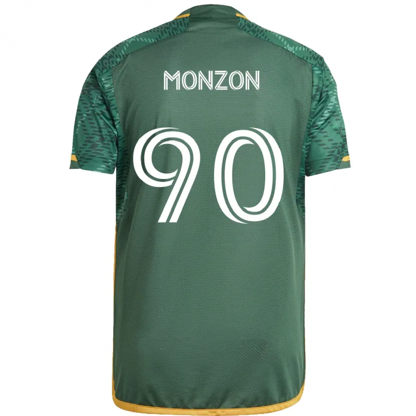 Danxen Women Florián Monzón #90 Green Orange Home Jersey 2024/25 T-Shirt