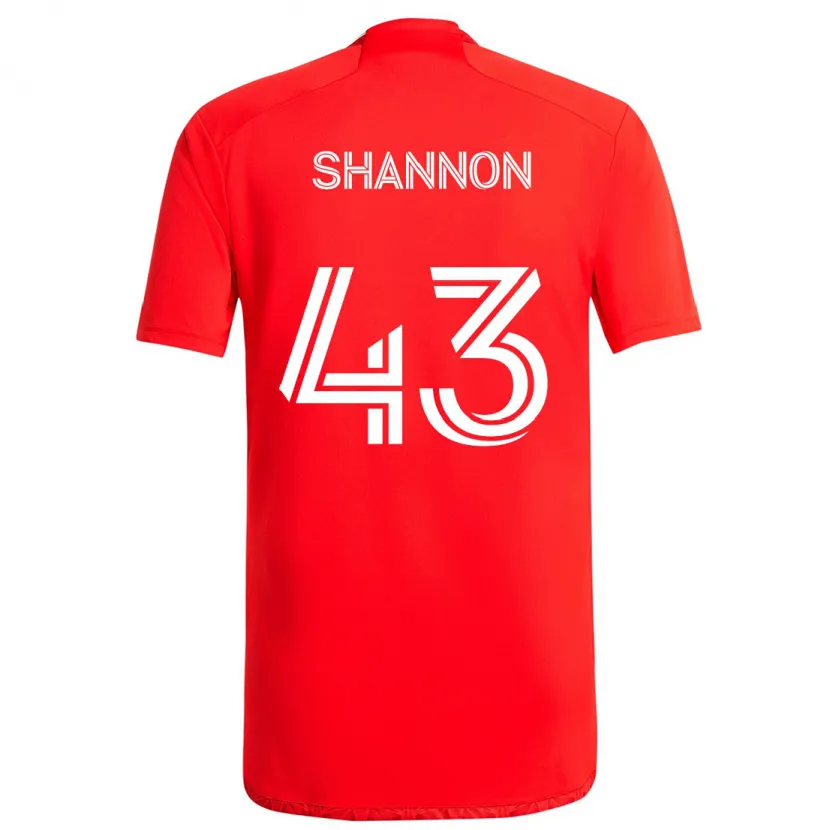 Danxen Women Jaylen Shannon #43 Red White Home Jersey 2024/25 T-Shirt