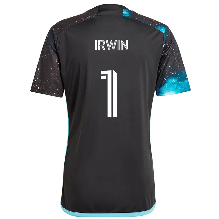 Danxen Women Clint Irwin #1 Black Blue Home Jersey 2024/25 T-Shirt