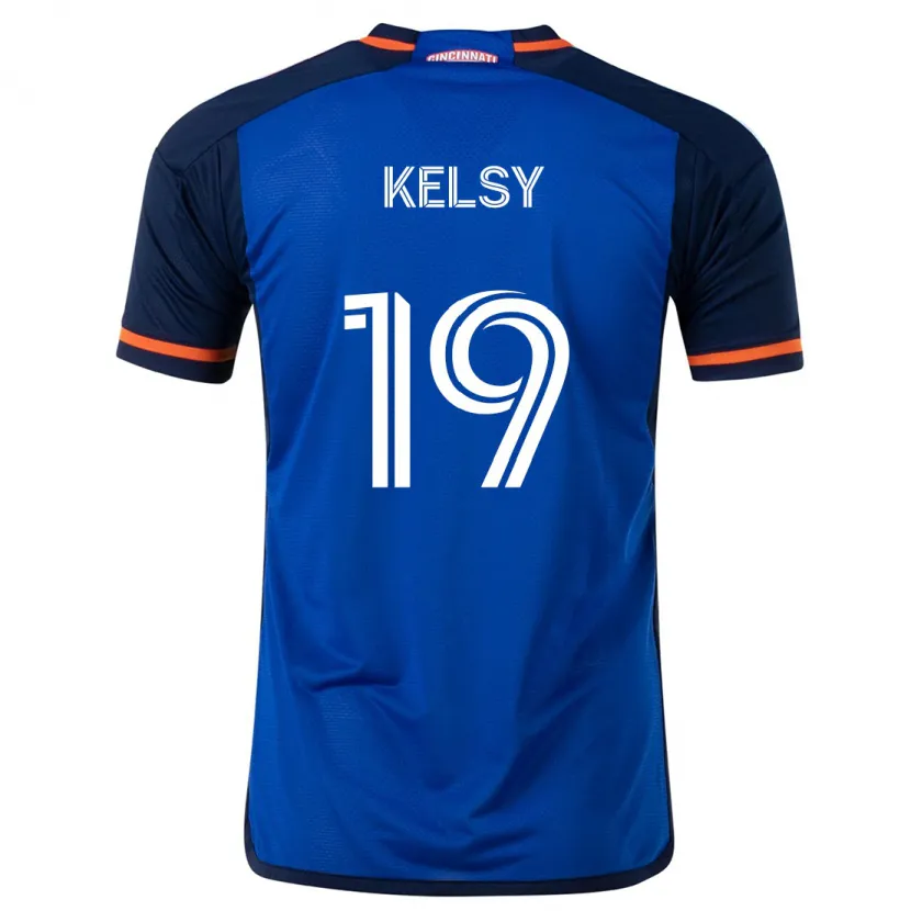 Danxen Women Kevin Kelsy #19 Blue White Home Jersey 2024/25 T-Shirt