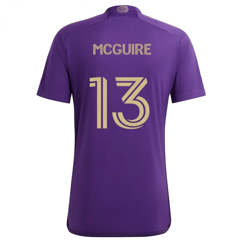 Danxen Women Duncan Mcguire #13 Purple Yellow Home Jersey 2024/25 T-Shirt