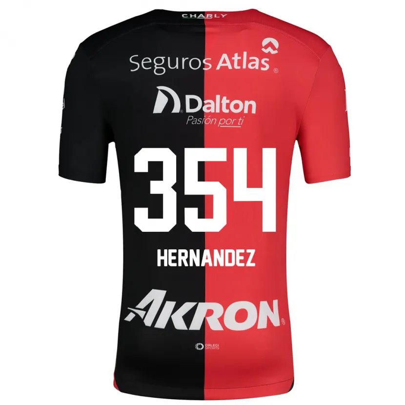 Danxen Women Daniel Hernández #354 Red Black Home Jersey 2024/25 T-Shirt