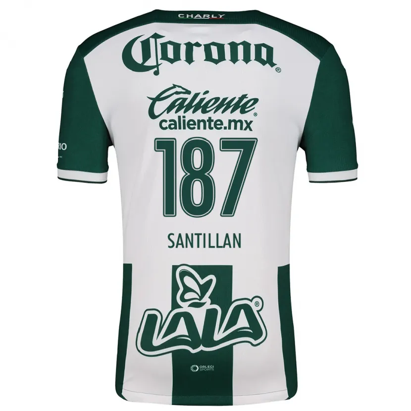 Danxen Women Emilio Santillán #187 Green White Home Jersey 2024/25 T-Shirt