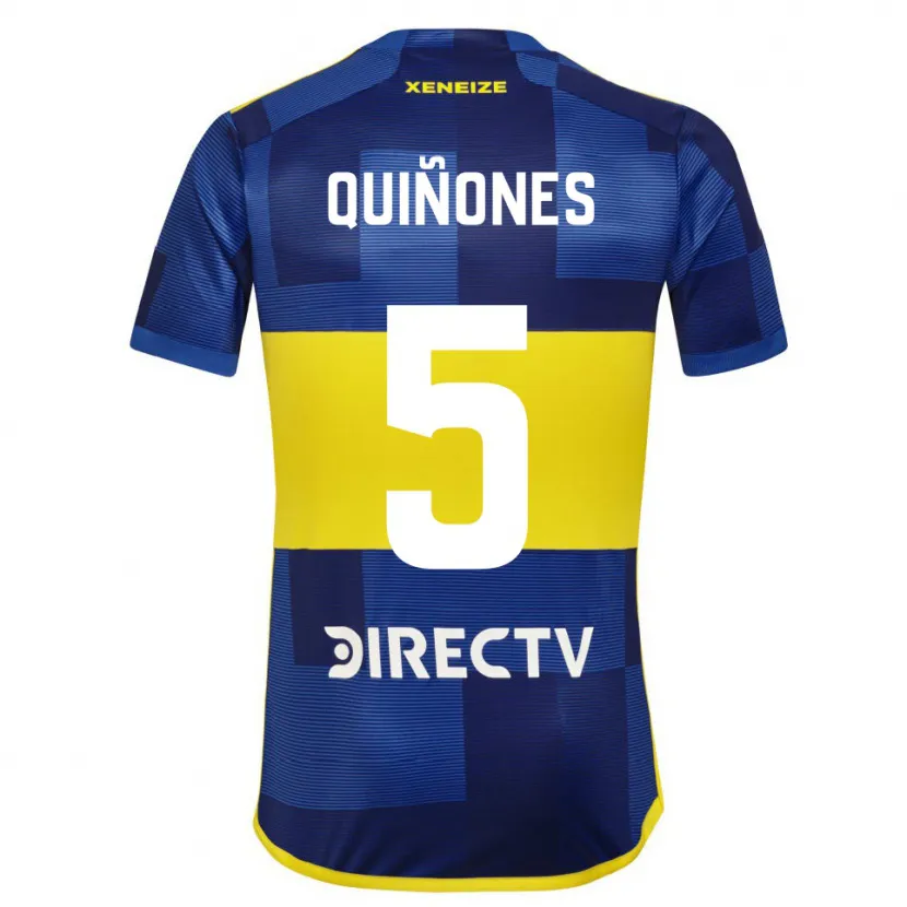 Danxen Women Florencia Quiñones #5 Blue Yellow Home Jersey 2024/25 T-Shirt