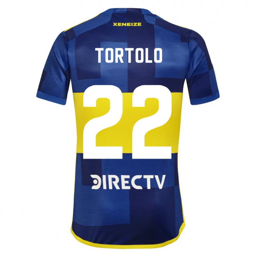 Danxen Women Dulce Tortolo #22 Blue Yellow Home Jersey 2024/25 T-Shirt